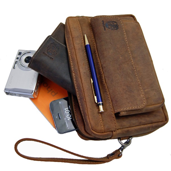 Herrentasche SCHLÜTER aus braunem Weideland-Leder Herrentasche SCHLÜTER aus braunem Weideland-Leder