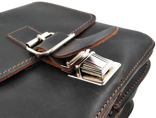 Herren Schultertasche SCOTT aus braunem Leder Herren Schultertasche SCOTT aus braunem Leder