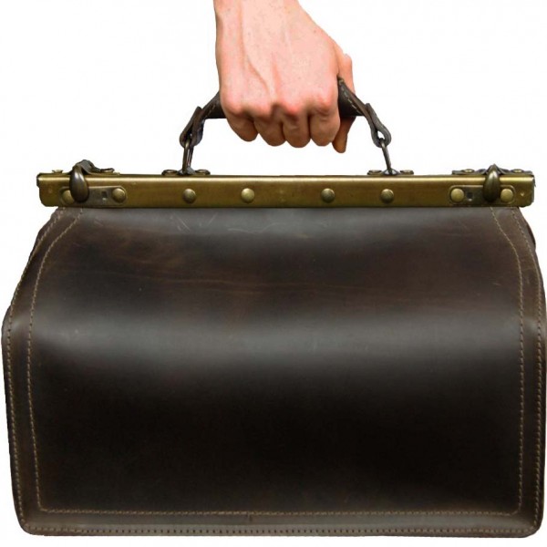 Arztkoffer aus Leder im Vintage Look Arztkoffer aus Leder im Vintage Look