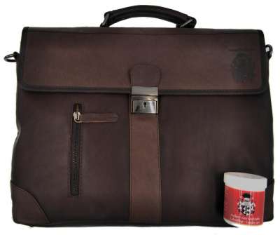 Freiherr Von Maltzahn Aktentasche Aus Bio-Leder - 42 Cm Braun, Made In Germany