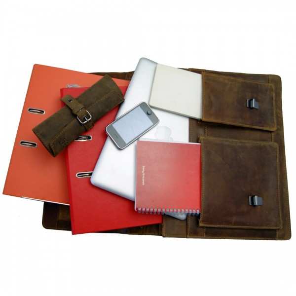 Braune Schulranzen Aktentasche Leder geräumig 609 Braune Schulranzen Aktentasche Leder geräumig 609