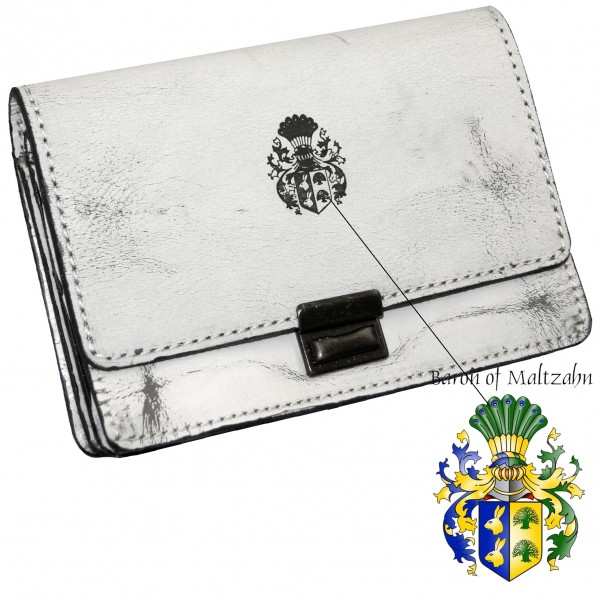 Weiße Geldbörse Malala aus Leder Weiße Geldbörse Malala aus Leder