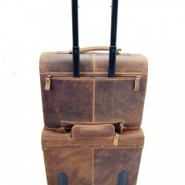 Leder Aktentasche mit Trolleybefestigung 630 Leder Aktentasche mit Trolleybefestigung 630