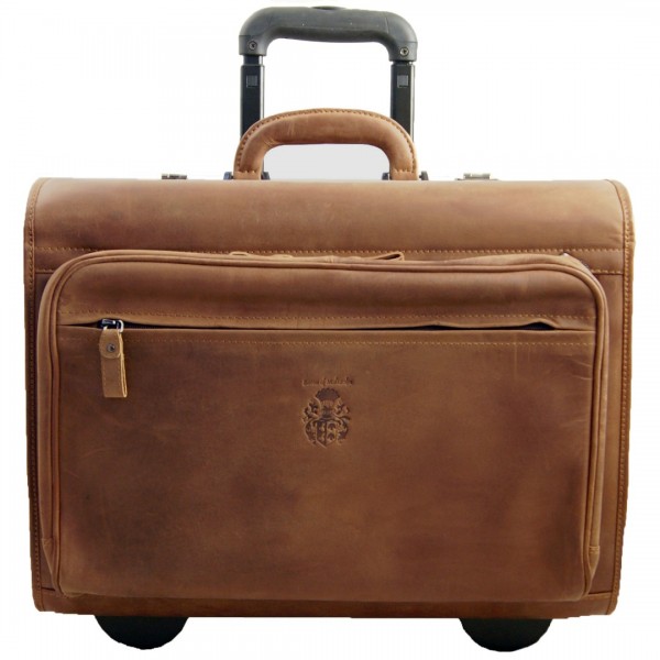 Brauner Pilotenkoffer Front 601 Brauner Pilotenkoffer Front 601
