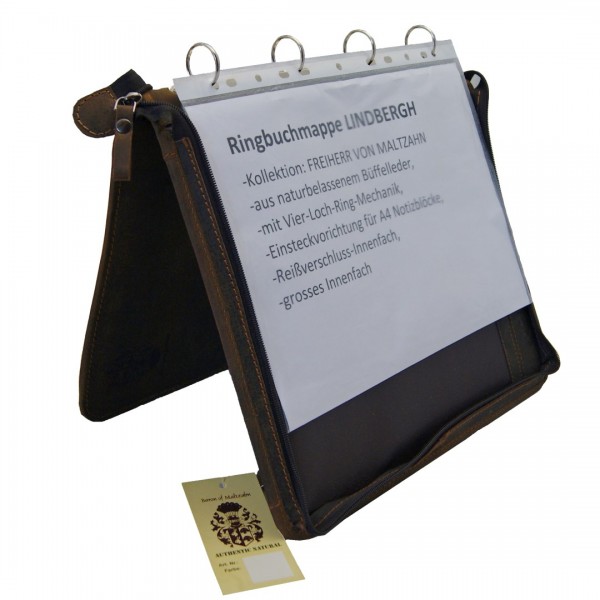 Präsentationsmappe aus braunem Leder 841 Präsentationsmappe aus braunem Leder 841