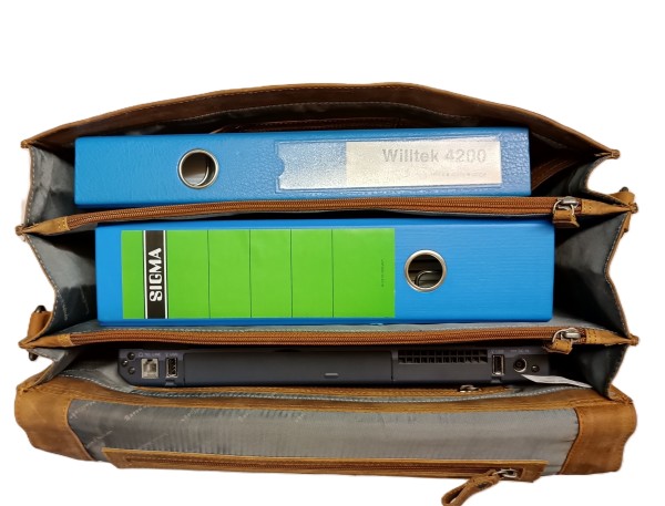 Große Aktentasche HEDIN 2.0 aus Rind-Leder Große Aktentasche HEDIN 2.0 aus Rind-Leder