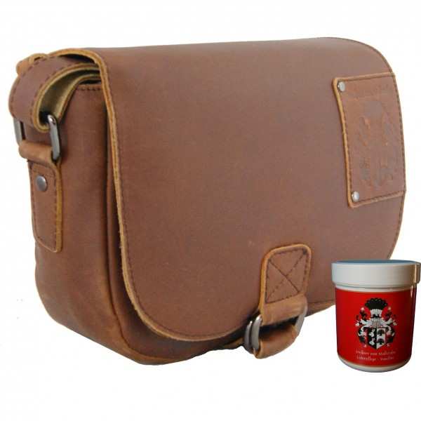 Braune Damen Schultertasche Artemis aus Leder Braune Damen Schultertasche Artemis aus Leder