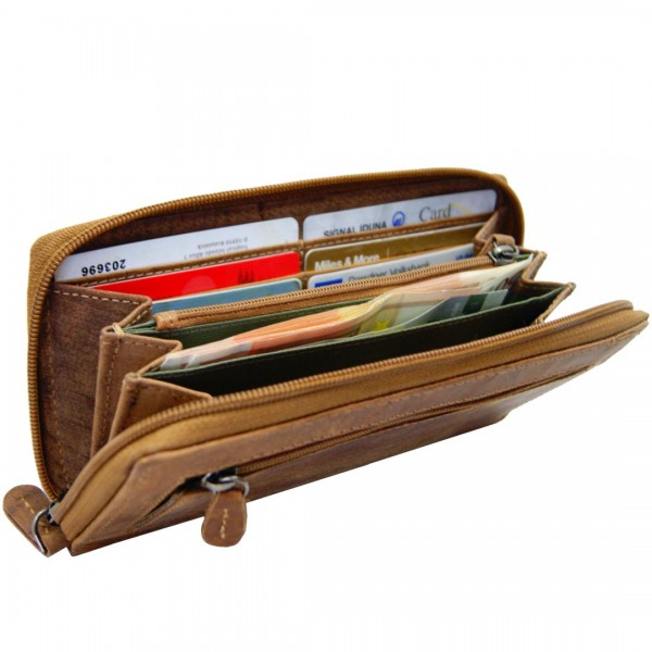 Langbörse OPPENHEIMER aus braunem Leder Langbörse OPPENHEIMER aus braunem Leder