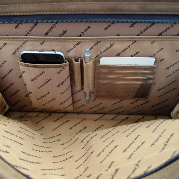 Pilotenkoffer braun innenorganizer 601 Pilotenkoffer braun innenorganizer 601