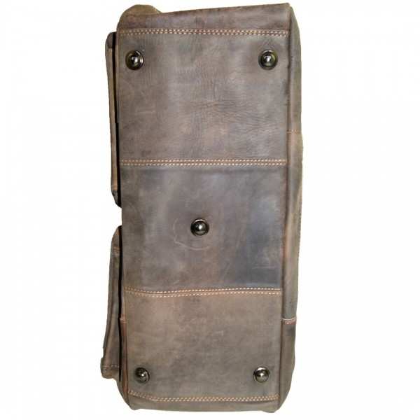 Aktentasche leder braun Metallfüße Aktentasche leder braun Metallfüße