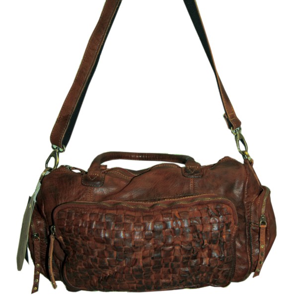 LandLeder Damen-Henkeltasche Businesstasche TORONTO aus braunem BIO-Leder LandLeder Damen-Henkeltasche Businesstasche TORONTO aus braunem BIO-Leder