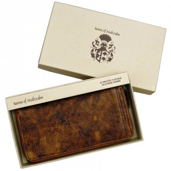 Damenbörse ASTOR aus braunem Leder Damenbörse ASTOR aus braunem Leder